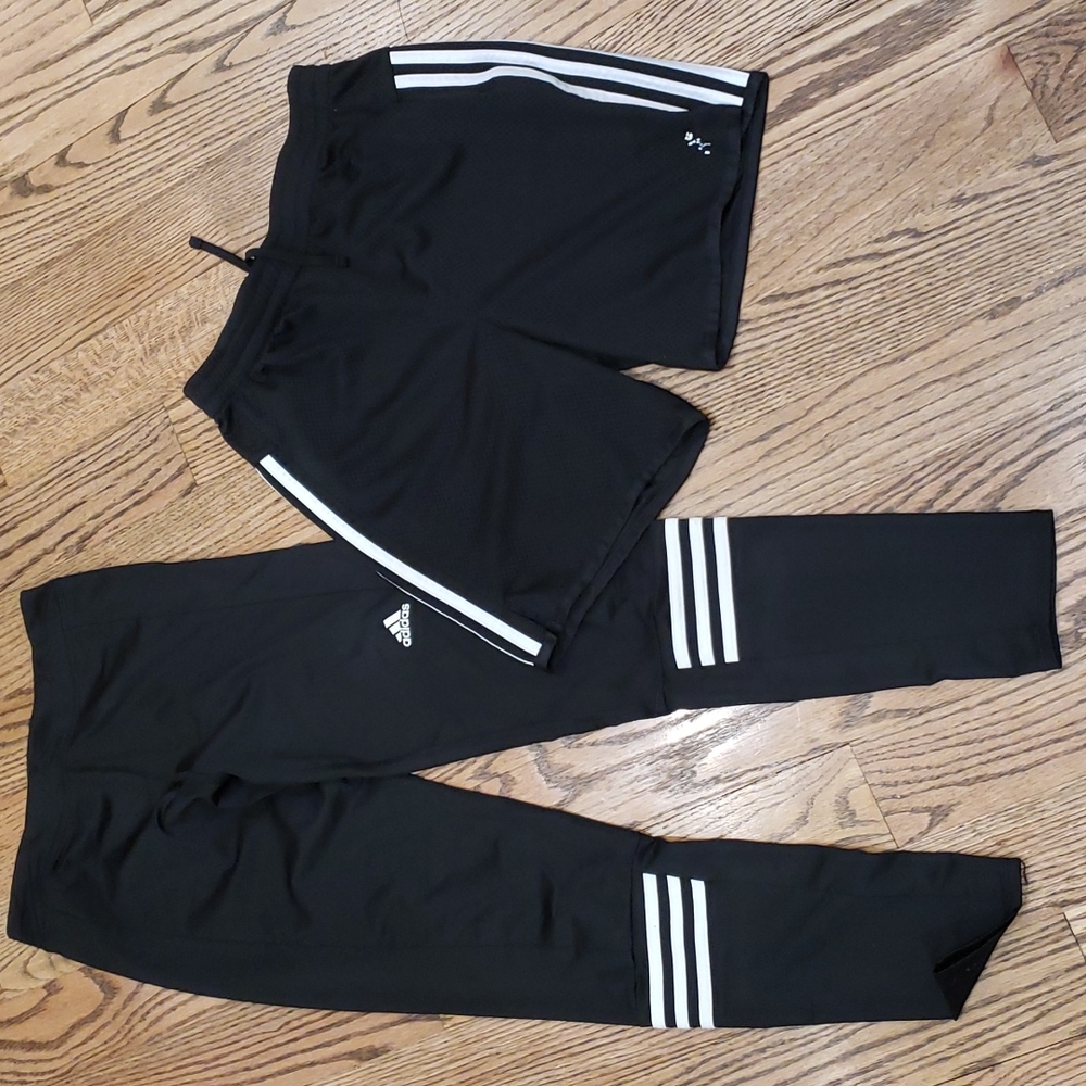Adidas leggings and short bundle.